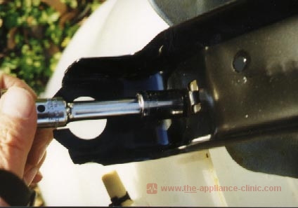 Remove drive assembly bolts